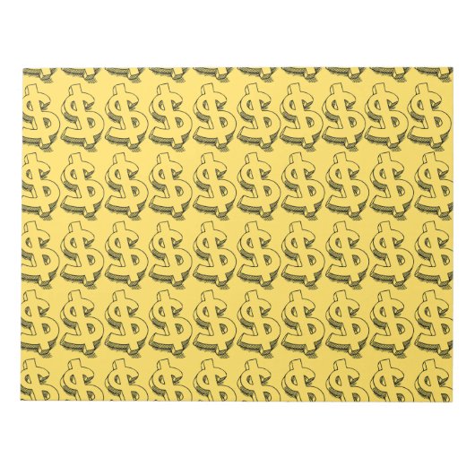 金ゴールドドル ノートパッド (正面)