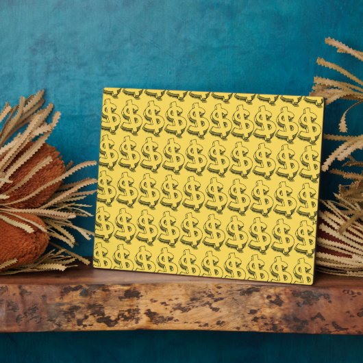 金ゴールドドル フォトプラーク (側面)