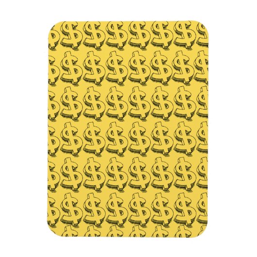 金ゴールドドル マグネット (縦)