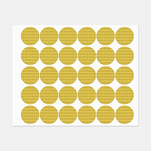 金ゴールドドル ラベル (シート)