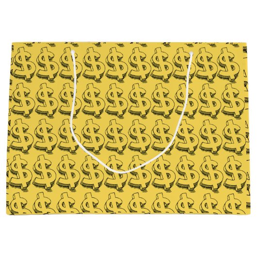 金ゴールドドル ラージペーパーバッグ (正面)