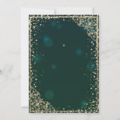 金ゴールドドレスティアラ、ダイアモンズフローラクインセアニラ 招待状 (裏面)