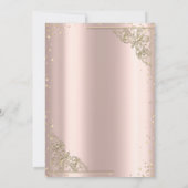 金ゴールドドレスティアラ，ダイヤモンドバラ金ゴールドキンセアニラ 招待状 (裏面)