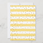 金ゴールドドレスブロンドプリンセスキンセアニェラ 招待状 (裏面)