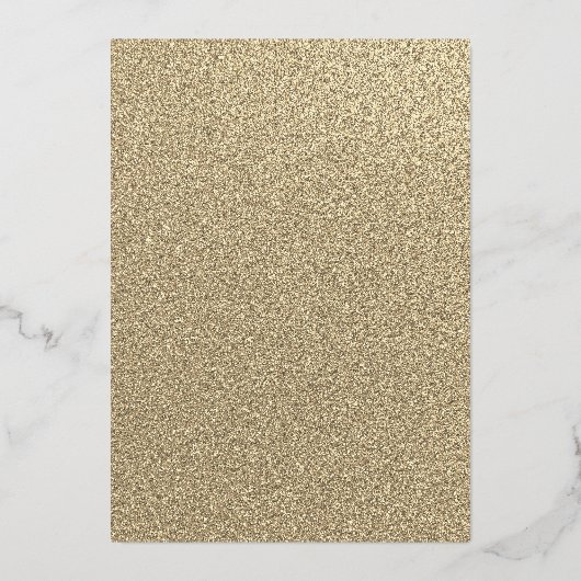 金ゴールドドレス50と素晴らしい誕生日フォイルフォイルInvite 箔招待状 (裏面)