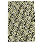 金ゴールドドレッサかわいらしージュライダー ミディアムペーパーバッグ (正面)