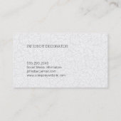 金ゴールドドレープ黒エレガント大理石レースカラーブロック 名刺 (裏面)