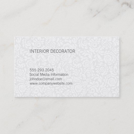 金ゴールドドレープ黒エレガント大理石レースカラーブロック 名刺 (裏面)