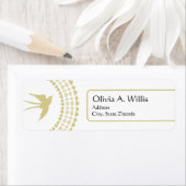 金ゴールドドヴェ宗教住所 シール (インサイチュ)