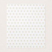 金ゴールドドーブ（ユダヤ教）メノラーハンヌカプレイスシーティングカード 名刺 (内部フラット)