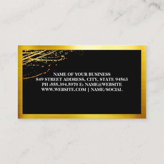 金ゴールドナイフ・ウィスク | 役員 名刺 (裏面)