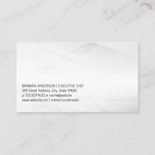 金ゴールドナイフ | 幾何学的な背景 名刺 (裏面)