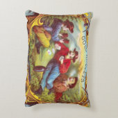 金ゴールドナゲッツアンティークシガーラベル アクセントクッション (裏面(縦))