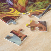 金ゴールドナゲッツアンティークシガーラベル ジグソーパズル (側面)