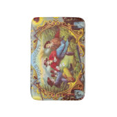 金ゴールドナゲッツアンティークシガーラベル バスマット (正面縦)