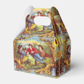 金ゴールドナゲッツアンティークシガーラベル フェイバーボックス (正面サイド)