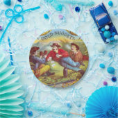 金ゴールドナゲッツアンティークシガーラベル ペーパープレート (パーティー)