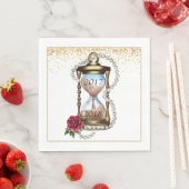 金ゴールドニューイヤーイブカクテルナプキンズ スタンダードランチョンナプキン (インサイチュ)