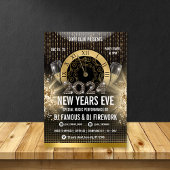 金ゴールドニューイヤーイブパーティの招待状 招待状