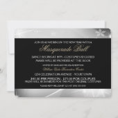 金ゴールドニューイヤーイブ仮面舞踏会 招待状 (裏面)