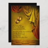 金ゴールドニューイヴガラ招待状 招待状 (正面/裏面)