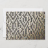 金ゴールドネイビモダンーミニマルブルーエレガント シーズンカード (裏面)