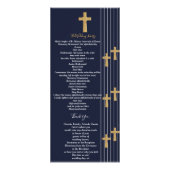 金ゴールドネイビーエレガントタイポグラフィ式計画 ラックカード (裏面)