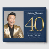 金ゴールドネイビーカスタムブルー写真第40回 ゲストブック (裏面)