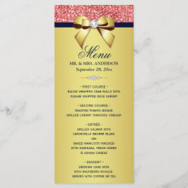 金ゴールドネイビーコーラルシークインズ結婚ダイヤモンドBow's Menu メニュー