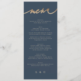 金ゴールドネイビーシンプルブクラシックル結婚 メニュー