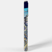 金ゴールドネイビーブラックピーコックスワール Case-Mate iPhoneケース (裏面 / 右)