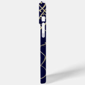 金ゴールドネイビーブラックピーコックスワール Case-Mate iPhoneケース (裏面 / 左)