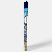 金ゴールドネイビーブラックピーコックスワール Case-Mate iPhoneケース (裏面 / 右)