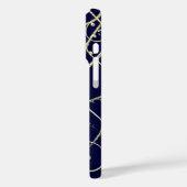 金ゴールドネイビーブラックピーコック金ゴールド旋回 Case-Mate iPhoneケース (裏面 / 左)