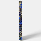 金ゴールドネイビーブラックブルーオペレンスピーコックスワール Case-Mate iPhoneケース (裏面 / 左)