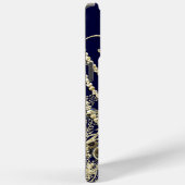 金ゴールドネイビーブラックブルーオペレンスピーコックスワール Case-Mate iPhoneケース (裏面 / 右)