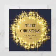 金ゴールドネイビーブルースパークルライトクリスマス