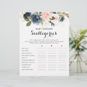 金ゴールドネイビーブルーピンク赤ちゃんシャワーScategoriesゲーム (スタンド正面)