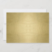 金ゴールドネイビーヴィンテージレトロブルゴーニュオークル秋フローラ セーブザデート (裏面)