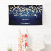 金ゴールドネイビー大晦日パーティー きらめく 横断幕 (インサイチュ)