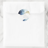 金ゴールドネイビー水中魚のナッツ魚釣りについて ラウンドシール (バッグ)