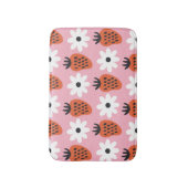 金ゴールドネオン、抽象芸術カラフルライト。 バスマット (正面縦)