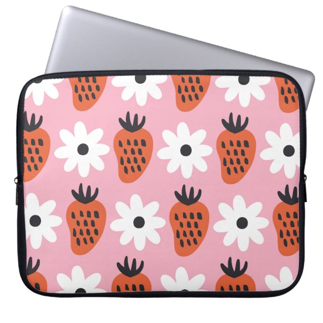 金ゴールドネオン、抽象芸術カラフルライト。 ラップトップスリーブ (正面)