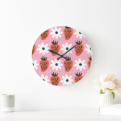 金ゴールドネオン、抽象芸術カラフルライト。 ラージ壁時計 (ホーム)