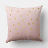 金ゴールドネコ赤面ピンクグラデーション クッション (裏面)