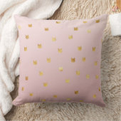 金ゴールドネコ赤面ピンクグラデーション クッション (ブランケット)