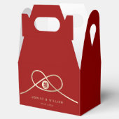 金ゴールドノットユニオンダブル幸福中国の結婚ズ フェイバーボックス (オープン)