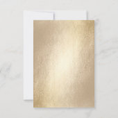 金ゴールドノットユニオンダブル幸福中国の結婚ズ 出欠カード (裏面)