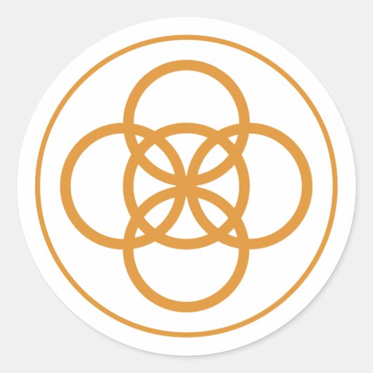 金ゴールドノット ラウンドシール (正面)