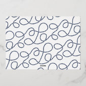 金ゴールドノッ航海のト日付カードの保存 箔招待状 (裏面)